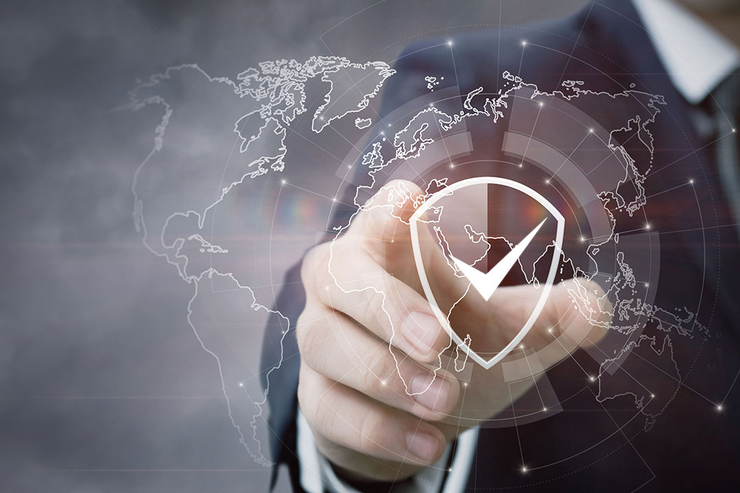 Concept of ensuring safety in the world.